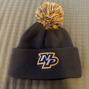 Green and yellow Nashville Preds beanie